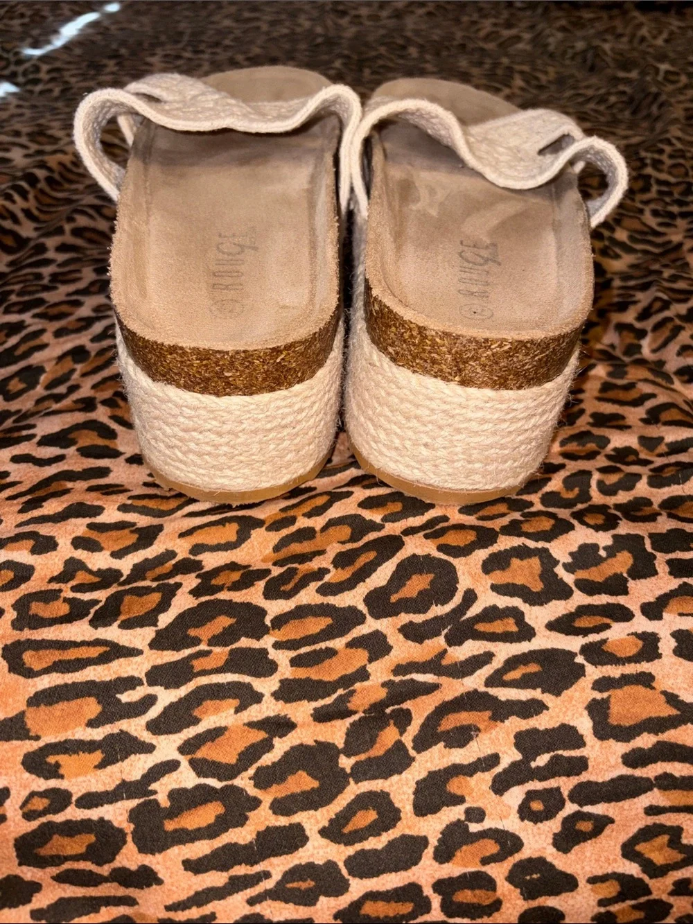 Crochet Platform Slide Sandals in Cream- Comfortable Slip-Ons